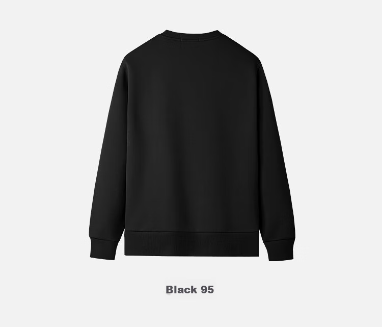 HLA Men's Autumn 2025 Mountain Not High Series Embroidered Flower Soft Long Sleeve Men's Sweatshirt 9