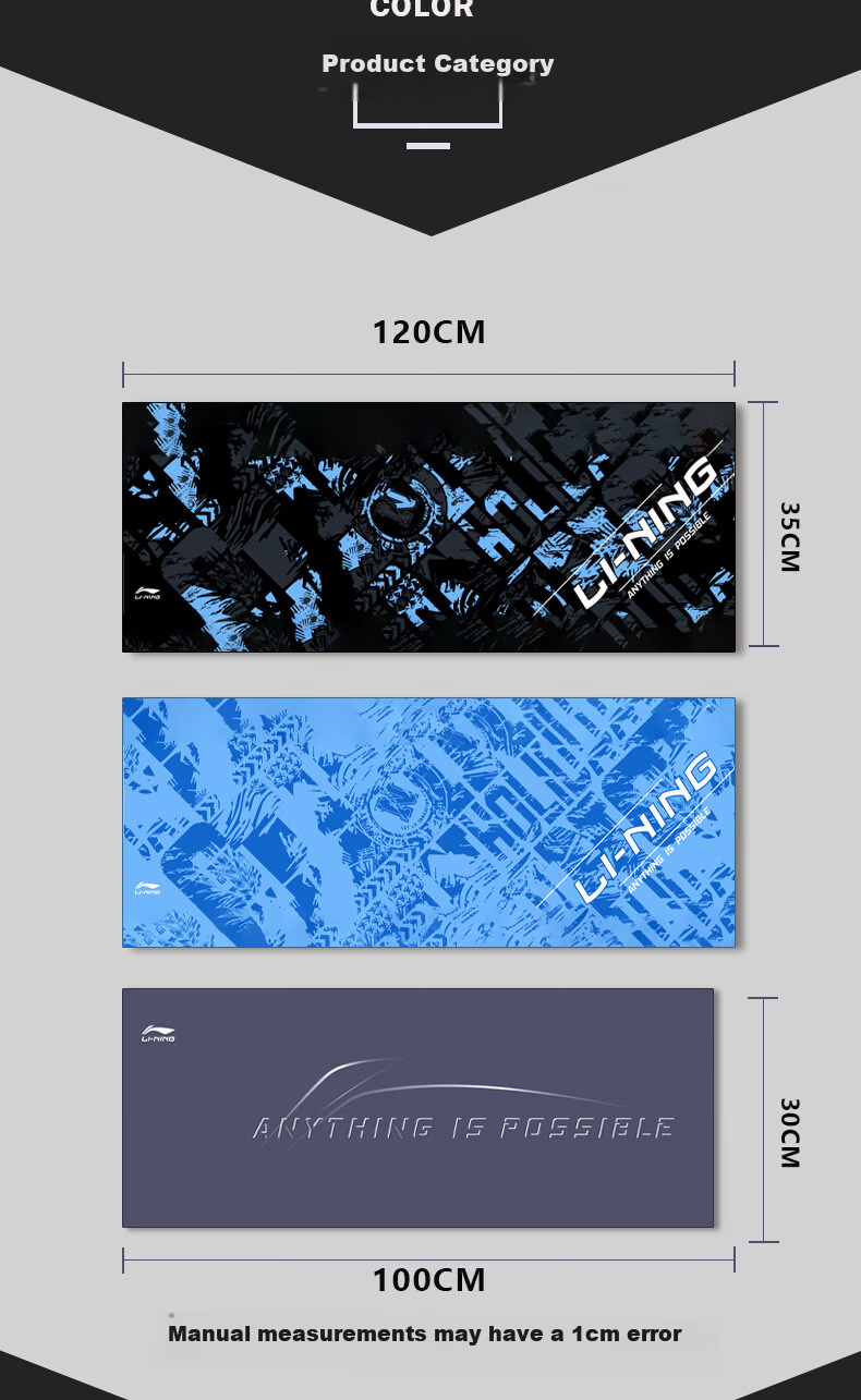 Li-Ning Cooling Sports Towel, Fitness Refreshing Heat Relief Towel, Sweat-Absorbing Quick-Drying Ice Cool Towel 801-1 6