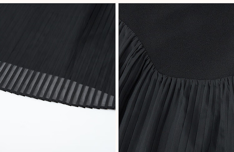 Demana Irregular Waistline Design Spring Literary Pleated Sleeveless Pleated Slimming Women's Dress 5