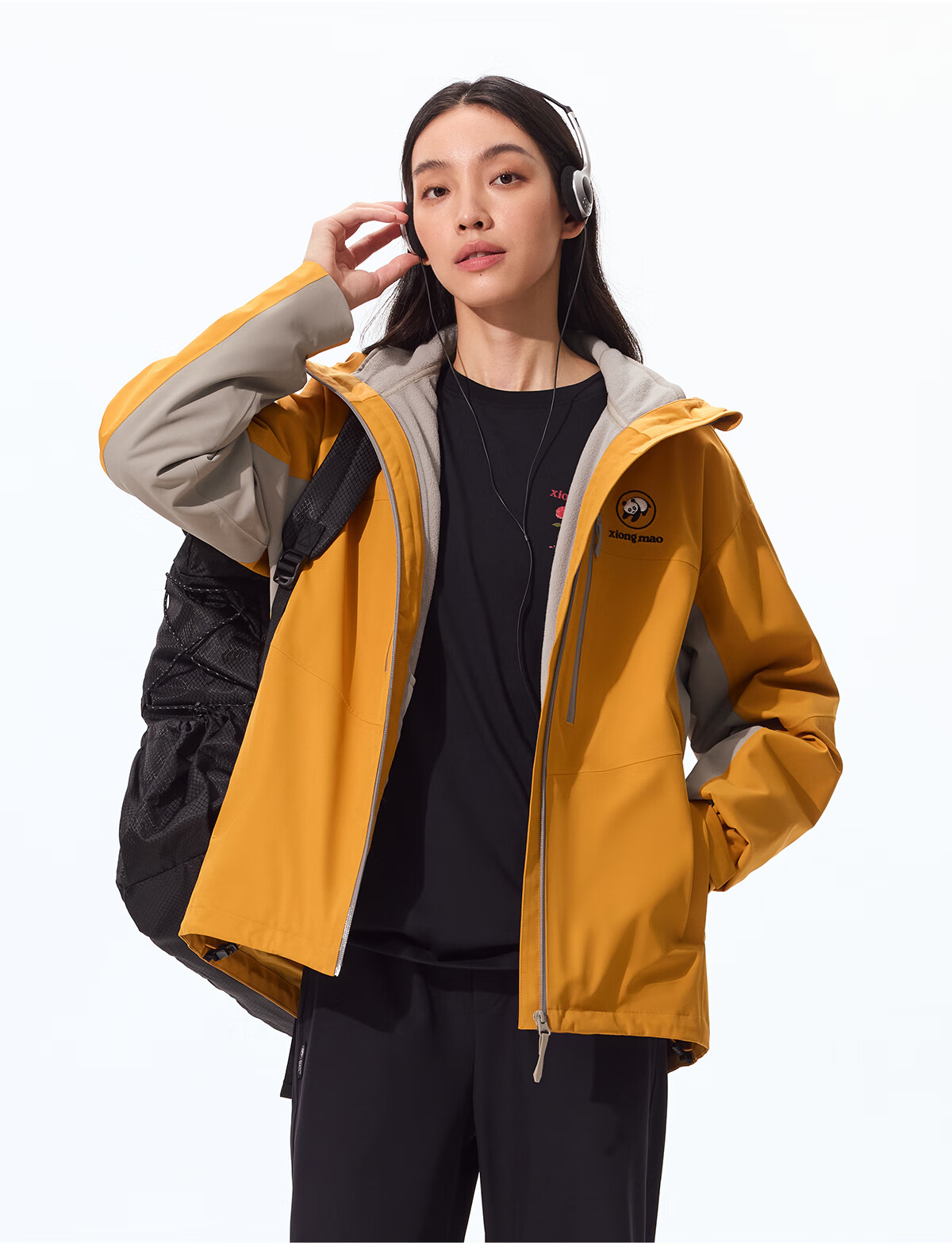 Xiongmao Zhang Yuxi Same Style [Tanyuezhe] Three-In Jacket for Women, Autumn And Winter Windproof Waterproof Mountaineering Coat for Me 17