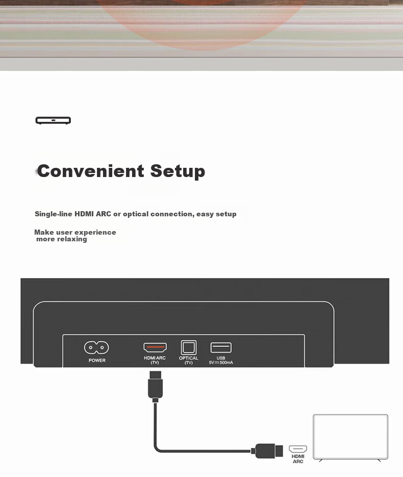 JBL CINEMA SB510 Soundbar TV Speaker System with 3.1 Dolby Audio, Built-In Subwoofer, Home Theater, External Wireless Bluetooth Computer Projector Speakers 6