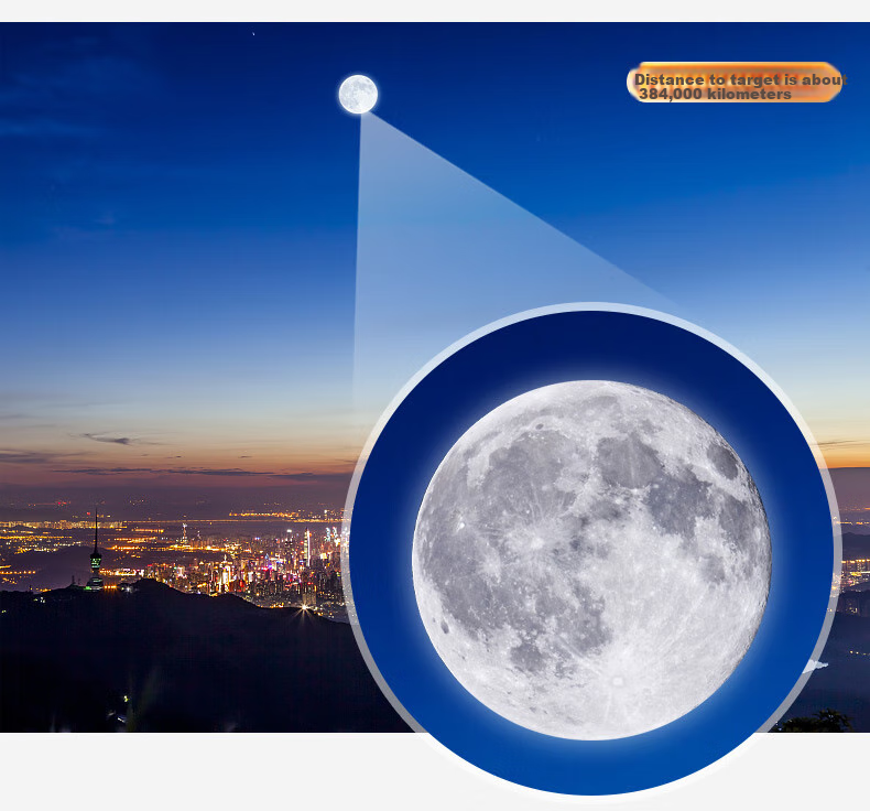 Jiapu High-Power Monocular Telescope HD Non-Military Night Vision 8000m Professional Outdoor Concert Phone-Compatible 18