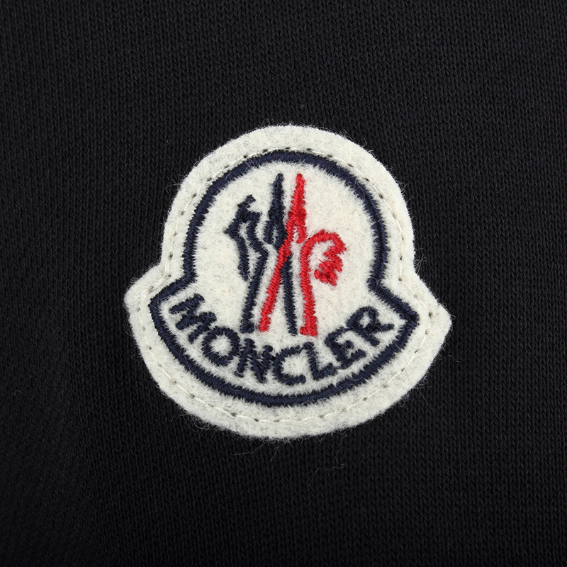 moncler 盟可睐 男士藏蓝色棉质连帽拉链卫衣 e1 091 8425000 v8007