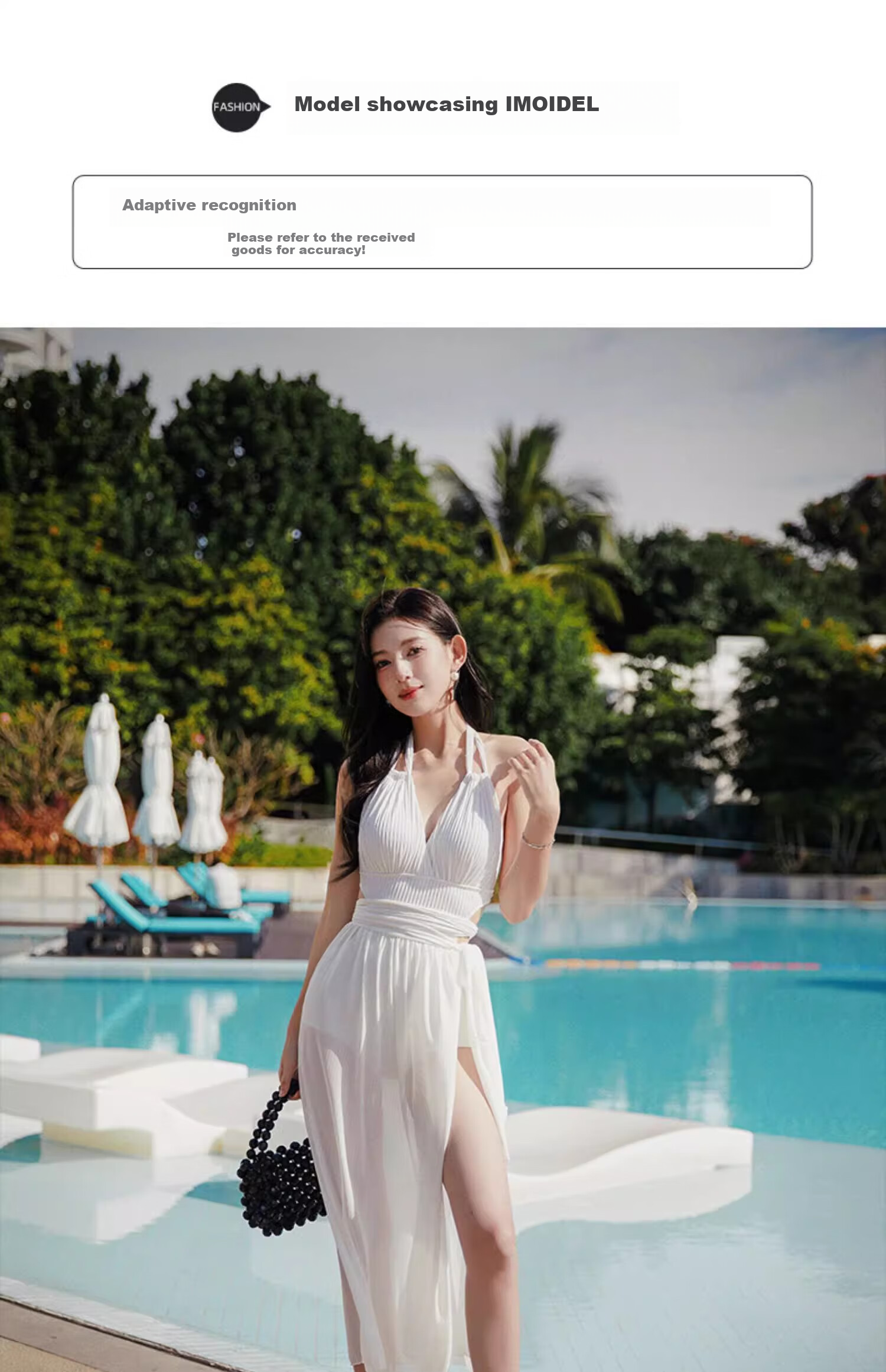 DK Women's New Sexy Halter Neck One-Piece Swimsuit, Slimming And Figure-Flattering, High-End Korean Hot Spring Swimwear, XL 6