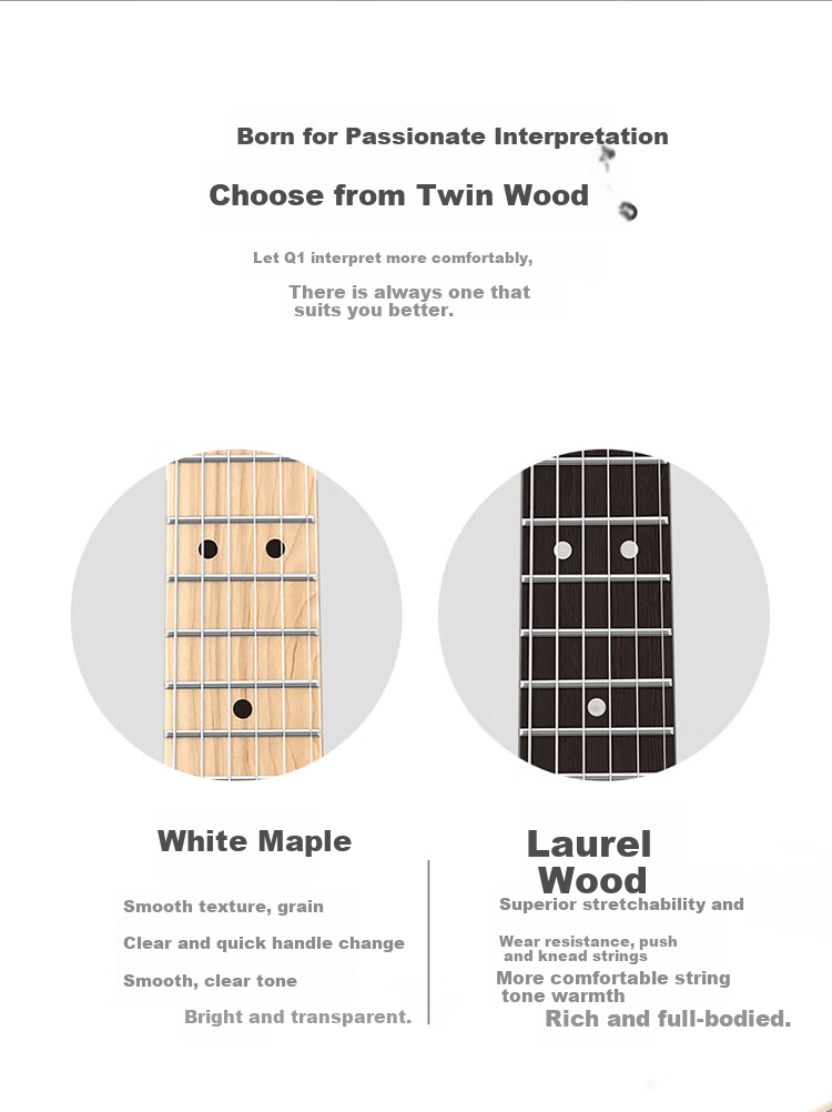 DONNER Q1 Electric Guitar Single Tremolo Series ST Adult Beginner Guitar for Men And Women, Maple Wood, 38-Inch Sunset Color 10