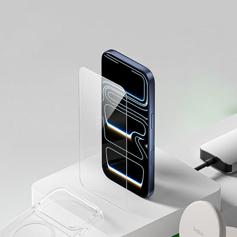 Защитное стекло BELKIN для iPhone 17, противоударная пленка с антибактериальной основой Asahi OVA159fq-REV