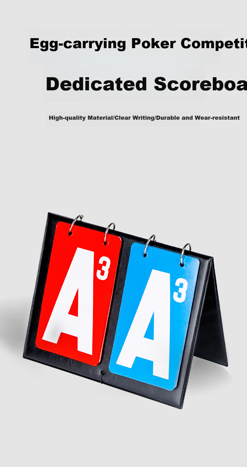 Dechen Guandan Special Scoreboard, Competition Playing Cards Counter, Guandan Scoring Device, Scorekeeping Tool, Points Comparison Flipper Score Counter 1