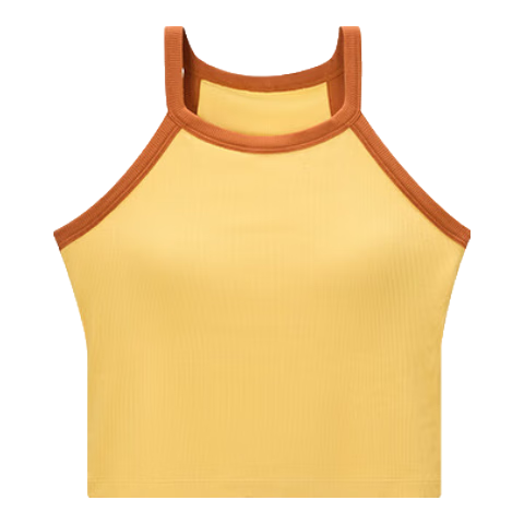 Bandgewoo Women's I-Shaped Strap Tank Top with Chest Pad Sports Fitness Bra Innerwear Base Layer Backless Shirt Outerwear 2025