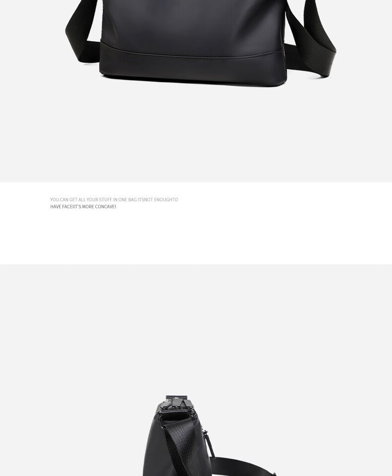 Viney Men's Crossbody Bag High-End Shoulder Bag Chest Bag Lightweight Luxury Travel Large Capacity Backpack Portable Phone Bag Commuter Waist Bag 11