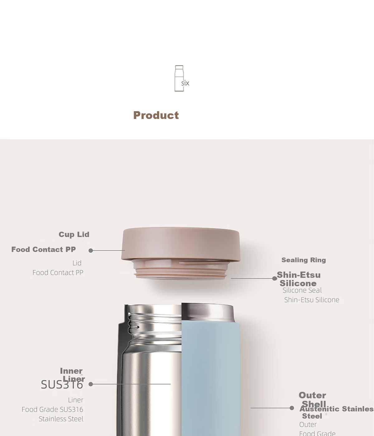 MOMOCONCEPT Insulated Mug for Women, Stylish Momo Large Belly Cup, Birthday And Holiday Gift, Coffee Cup, Portable Water Bottle, Thermos 12