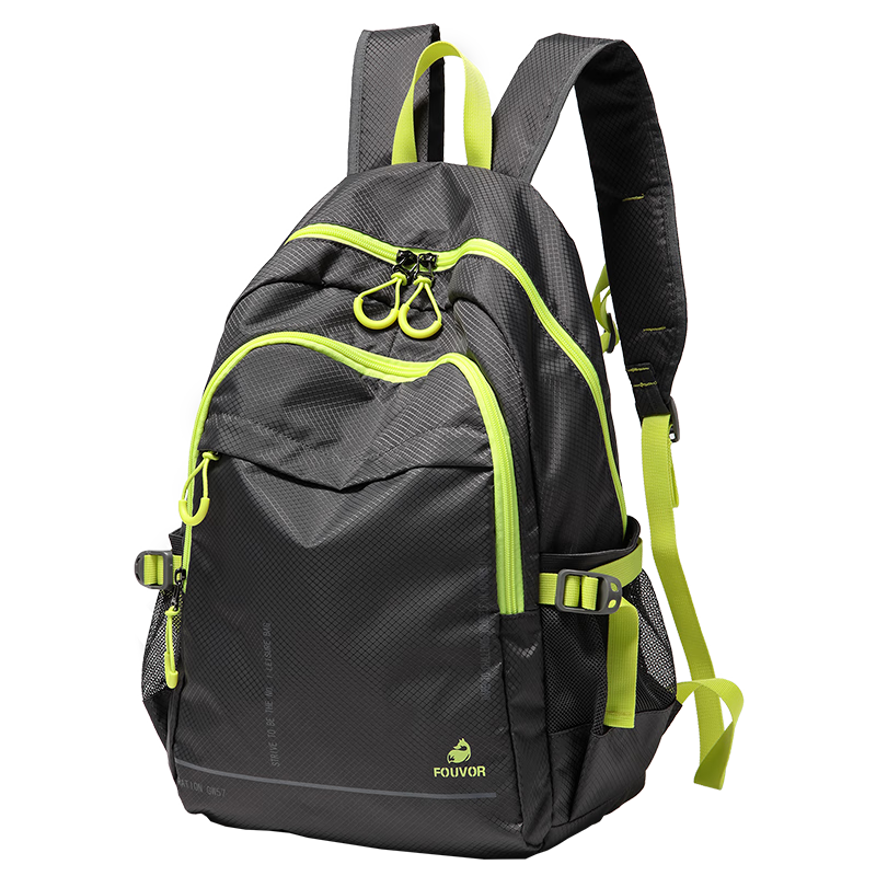 FOUVOR Women's Outdoor Backpack Hiking Travel Lightweight Casual Student School Bag Gray