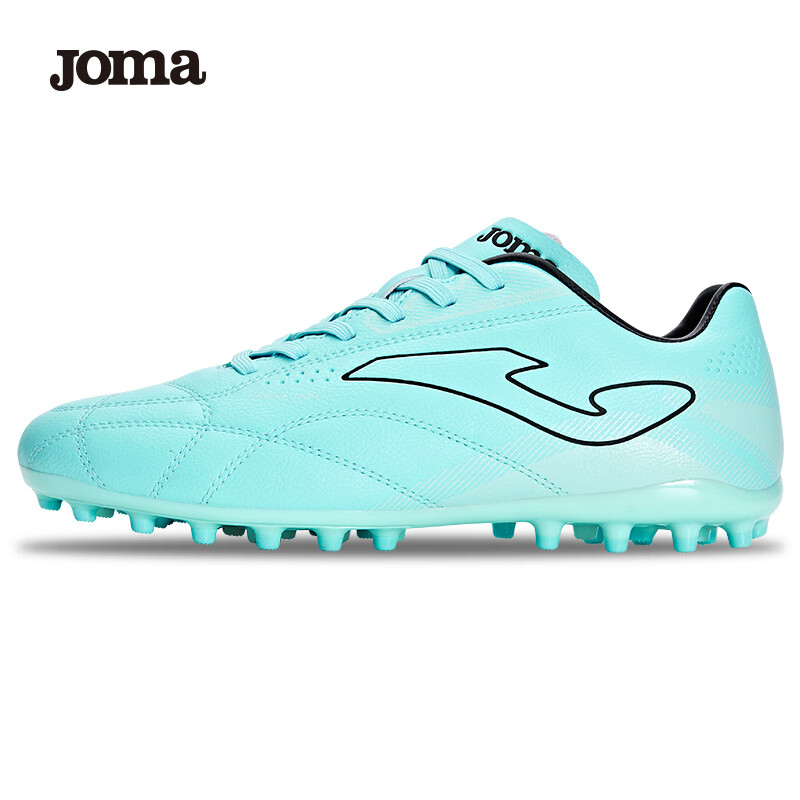 JOMA Men's Football Shoes MG Short Studs Non-Slip Wear-Resistant Breathable Professional Soccer Match Training Shoes Lake Blue 42