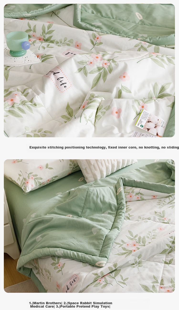 MUJI [Inside and Outside 100% Cotton] Class A 100% Xinjiang Cotton Quilt Pure Cotton Air Conditioning Quilt Summer Quilt Core 200*230cm 13