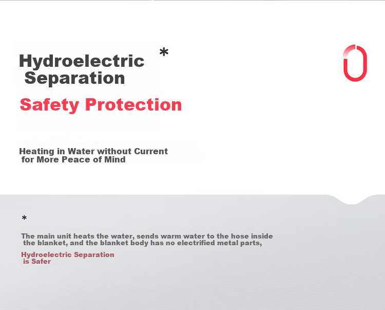 Rainbow [High Temperature Protection] Double-Person Rapid Heating Water Circulation Heating Blanket Electric Heated Mattress Pad 2*1.5 Meters 5