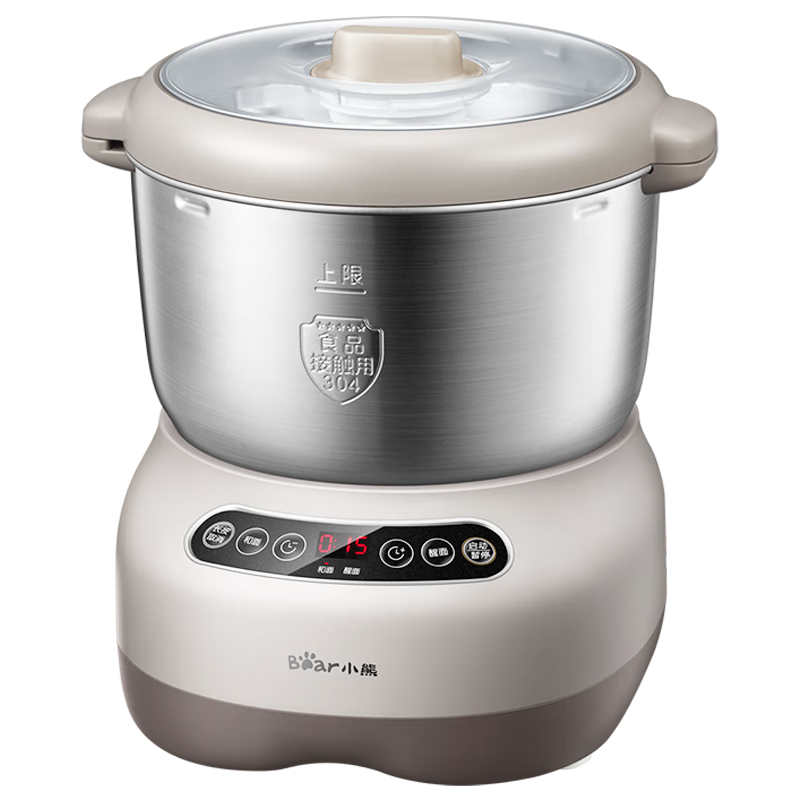 Bear And Dough Mixer, Fully Automatic Home Kneading Machine, Large Capacity Dough Maker, Flour Mixing And Kneading Machine, Stand Mixer, HMJ-A70C1, 7L