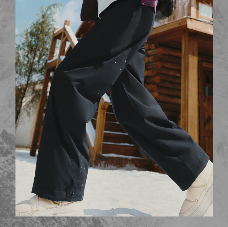 Beneunder Women's Fleece-Lined Straight-Leg Pants Thickened Winter Warm Windproof Slim Fit CL139 1