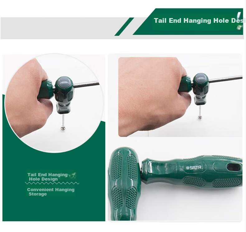 SATA Flat Head Screwdriver A Series Small Flathead Screwdriver, Straight Screwdriver, 3.2x75MM, 62202 6