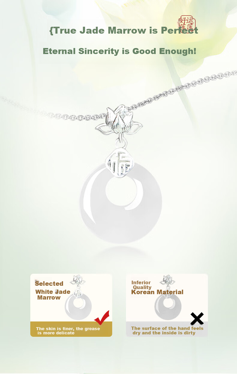 ALLOVE Lotus Peace Buckle Necklace for Women, 925 Silver Pendant Collarbone Chain, Birthday Gift for Girlfriend Or Wife 5