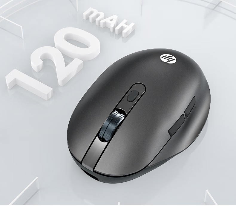 HP Designer1 Super Capacitor Mouse Ergonomic Small to Medium Hand Wireless Bluetooth Dual Mode Office Mouse Matte White 1