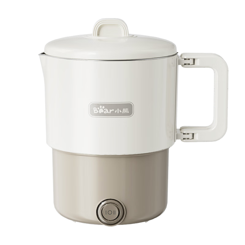 Bear Portable Electric Kettle, Foldable Travel Cup, 316L Stainless Steel Multifunctional Hot Water Kettle, 0.8L Large Capacity, ZDH-G08R3