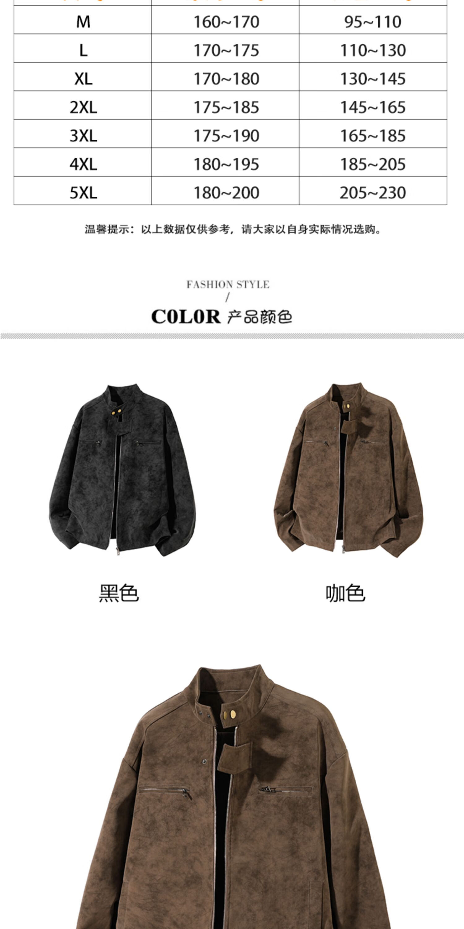 Dingfengbaoluo American Vintage Leather Jacket Men Autumn High-End Short Padded Shoulder Pilot Jacket XC38 Black XL 2