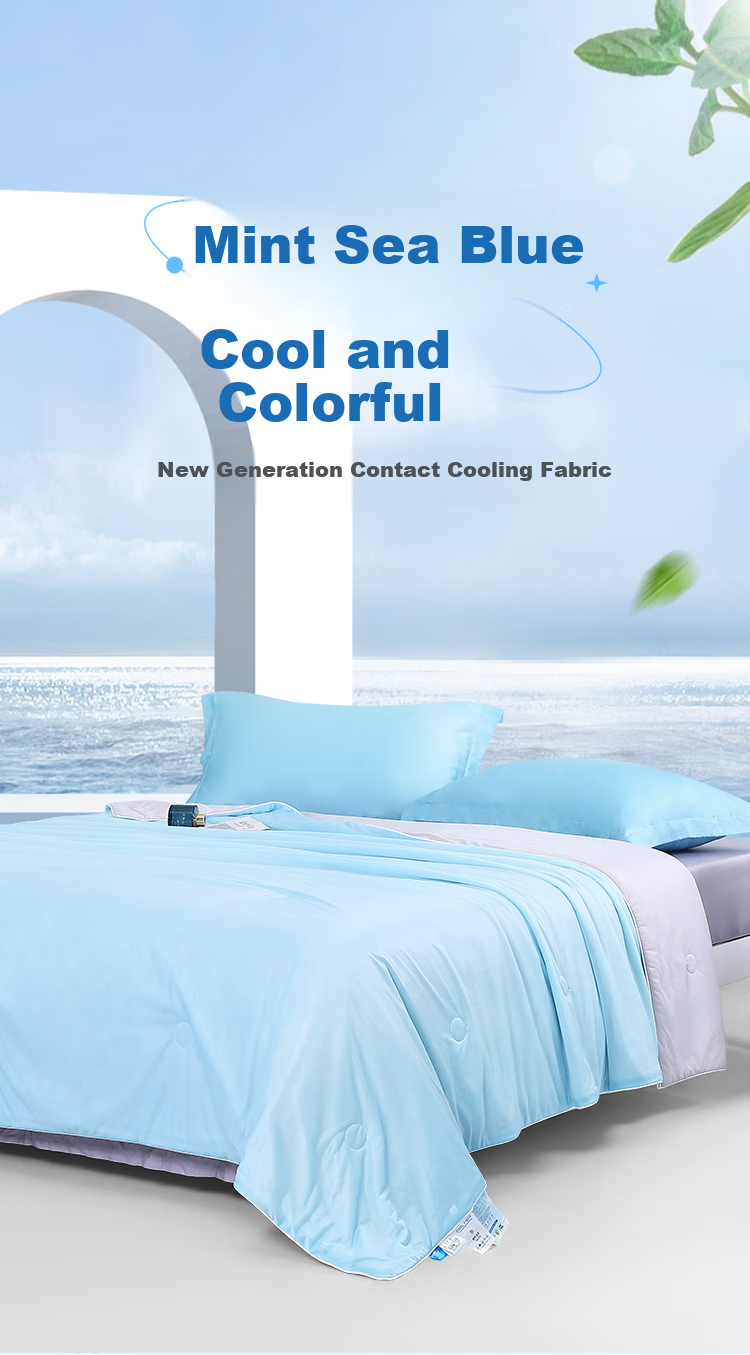 FUANNA Deep Sleep Double-Sided Cooling Comforter, Washable Summer Quilt for Single Or Double Bed, Air Conditioning Comforter, Gift Idea, 203×229cm 1