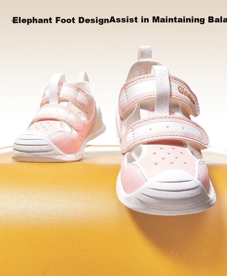 Ginoble Toddler Shoes for 8-18 Months, Sandals for Summer, Breathable Pre-Walking Shoes for Boys And Girls, GB2193 Brow 4