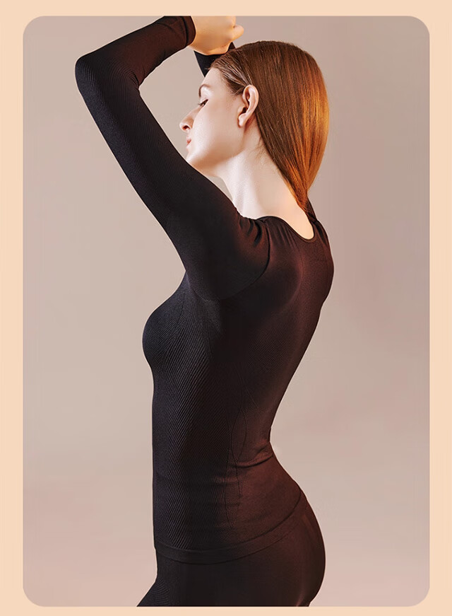 XUEXIMAN Women's Thermal Underwear 2025 New Autumn Winter Slimming Body Shaping Warm Set Slim Fit Top and Bottom 22