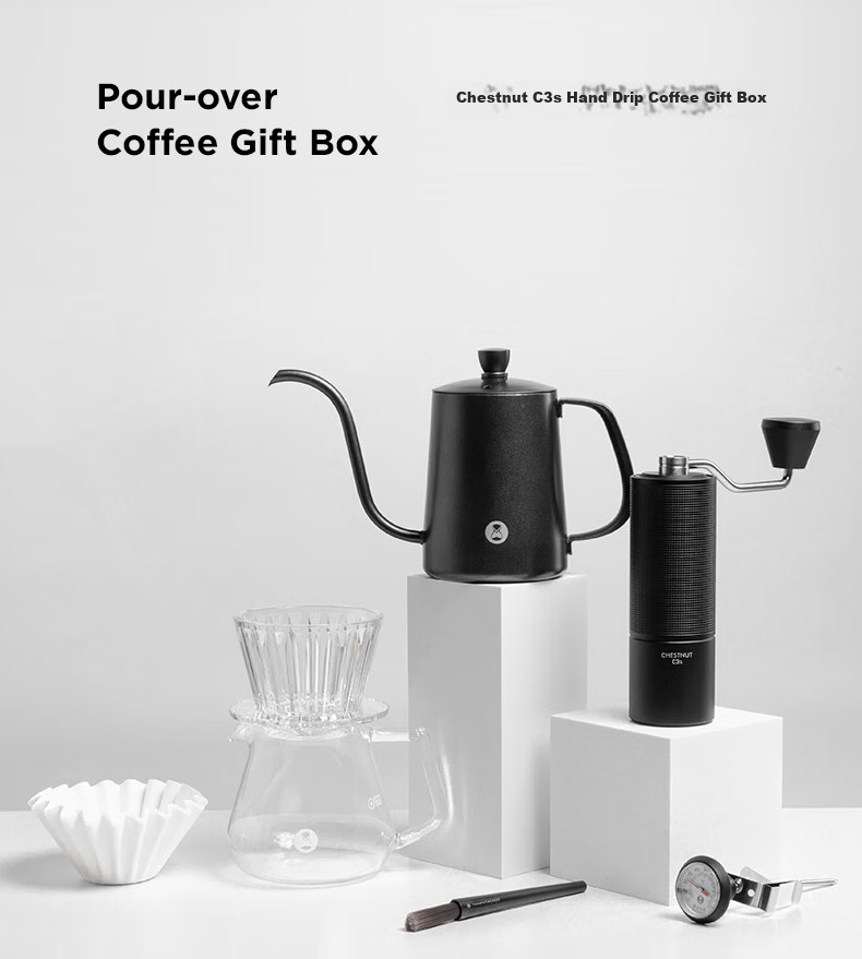 Timemore C3S Pour-Over Coffee Maker Set with Hand Grinder B75 And Filter Cup, Gift Box for Coffee Lovers, Ideal Present 2