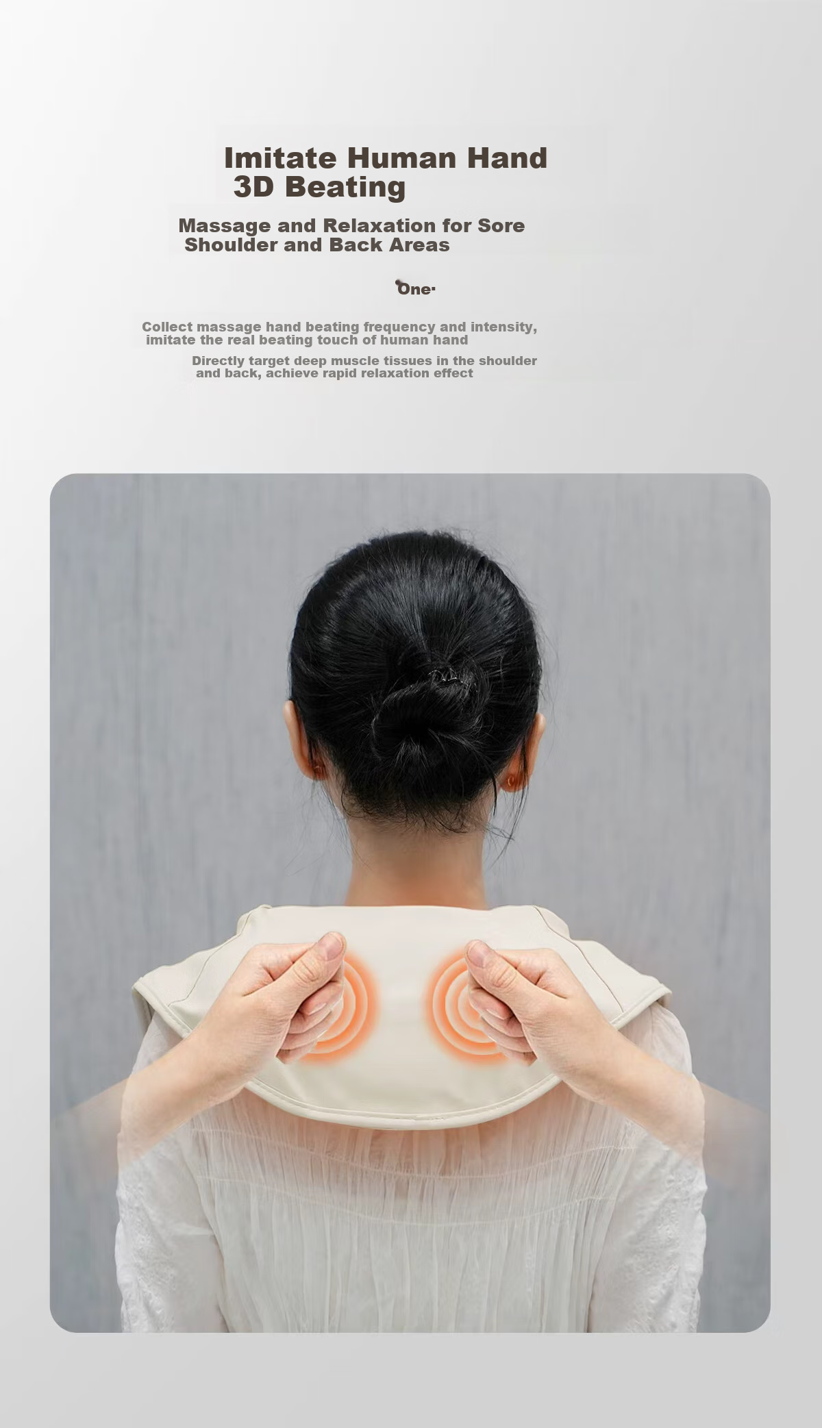 Breo Neck Massager Neck N1 Shoulder And Neck Massage Shawl, Massager for Waist And Back, Trapezius Muscle Massage, 3D Hammering Shoulder Massager, Birthday Gift for Mom, Wife, Boyfriend, Girlfriend 5