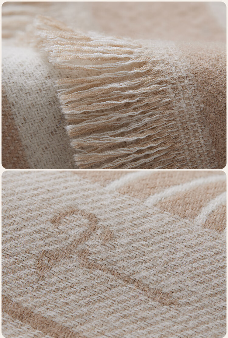 JIUMU Pure Wool Scarf for Women, Autumn And Winter Warm Shawl, Gift for Girls Or Mothers, Christmas Birthday Present, Gift Box Packaging 15