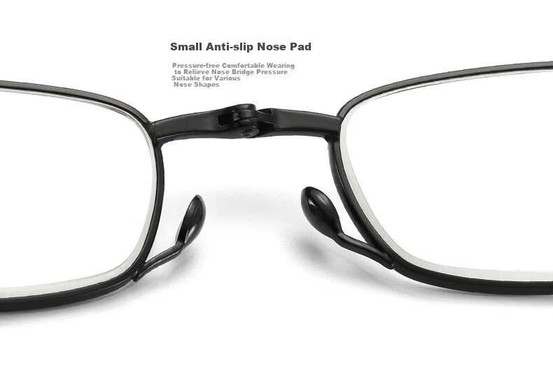Funsonca Anti-Blue Light Foldable Swiss Imported Material Reading Glasses, Lightweight Matchbox Portable 6126 Red 150 Degree 6