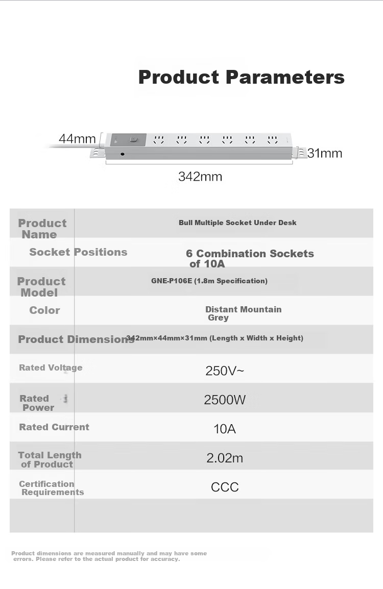 BULL Lightning Protection PDU Desktop Overload And Overpower Protection Under-Desk Gaming Cabinet Socket/power Strip/extension Cord/surge Protector, 8 Outlets with Master Switch, 1.8 Meters, GNE-P108ET 15