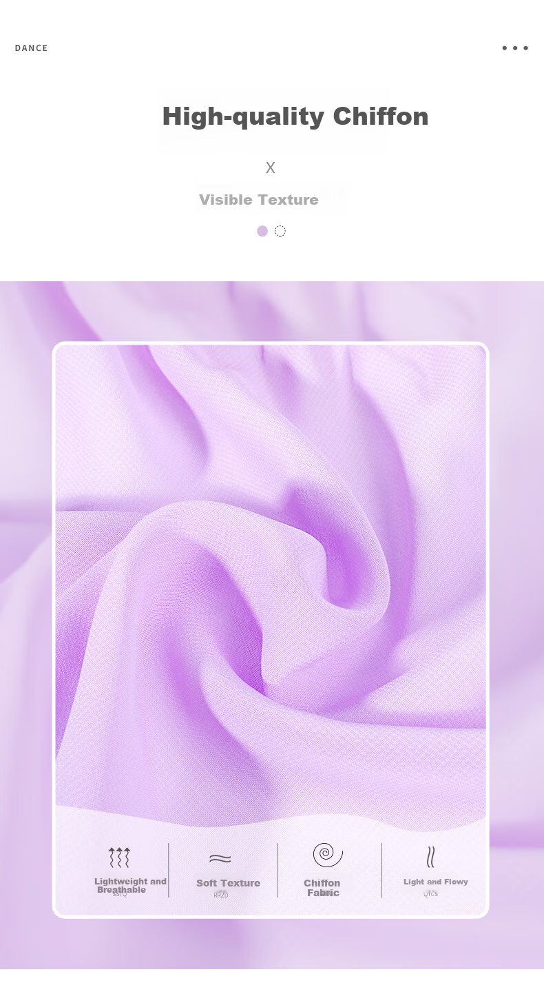 Zhiyouban Children's Dance Skirt, Girls' Half Skirt, Short Dance Skirt, Ballet Skirt, Half-Chiffon Skirt, Purple, S 4