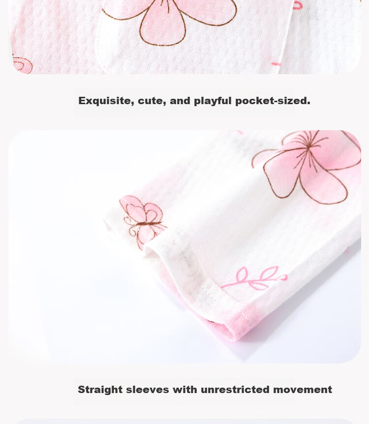 DEESHA [100% Class A Cotton] Children's Pajamas Spring And Summer Girls' Loungewear Youth Baby Air Conditioning Suit Set 9