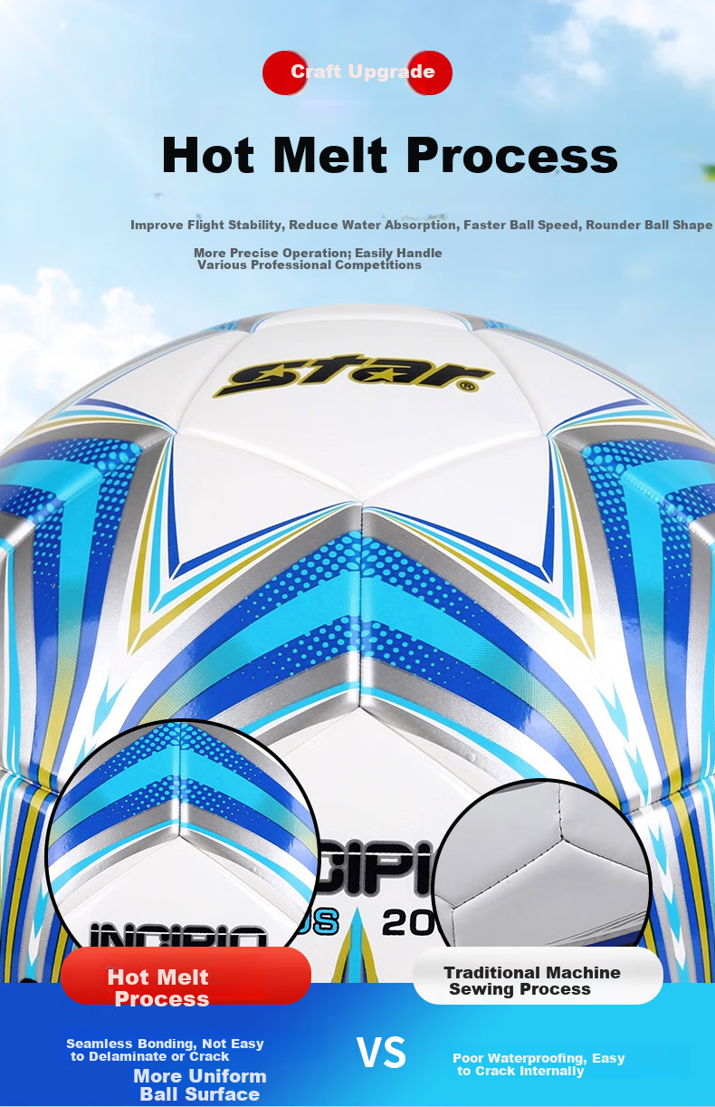 Star Soccer Ball Size 5 Adult Youth Middle School Entrance Exam Standard Professional Competition Training Ball Hot Glue SB21A6025 4