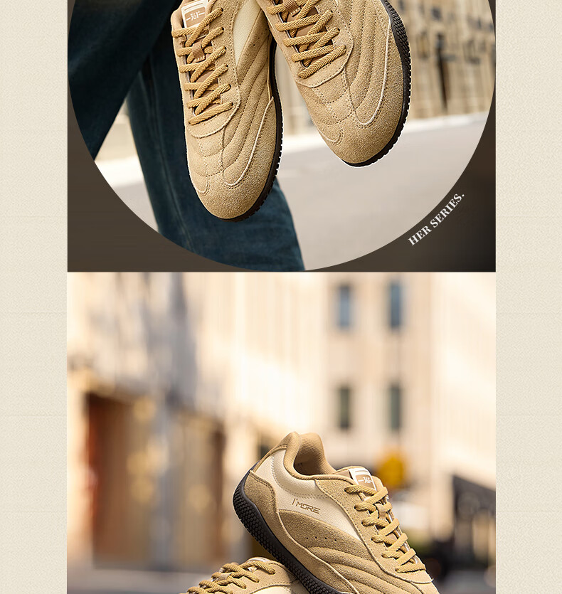 361° Sports Flat Shoes 2 Spring Summer Miu Series Women's Thin Sole T-Strap Derby Casual Sneakers 682626710F-5 17