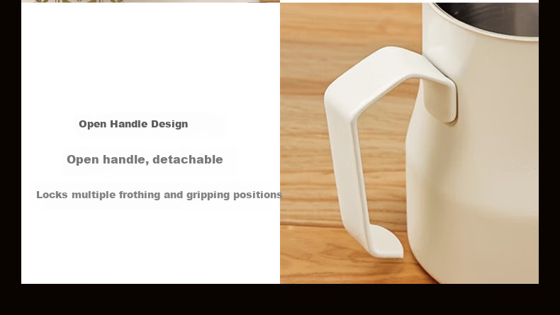 CLITON Coffee Latte Art Cup, Eagle Beak Italian Latte Art Pitcher, 304 Stainless Steel Milk Frother Cup, Coffee Cup, Milk Frothing Pitcher, 350ml 7