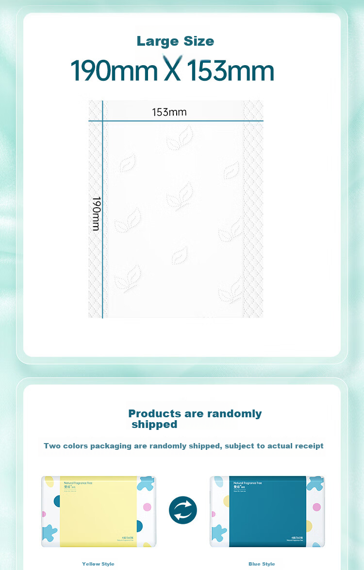 Monvezo Facial Tissues, Large Size 4-Ply 90 Sheets*24 Packs M Size, Thick Large Pack Tissues, Face Towels Boxed Set 8