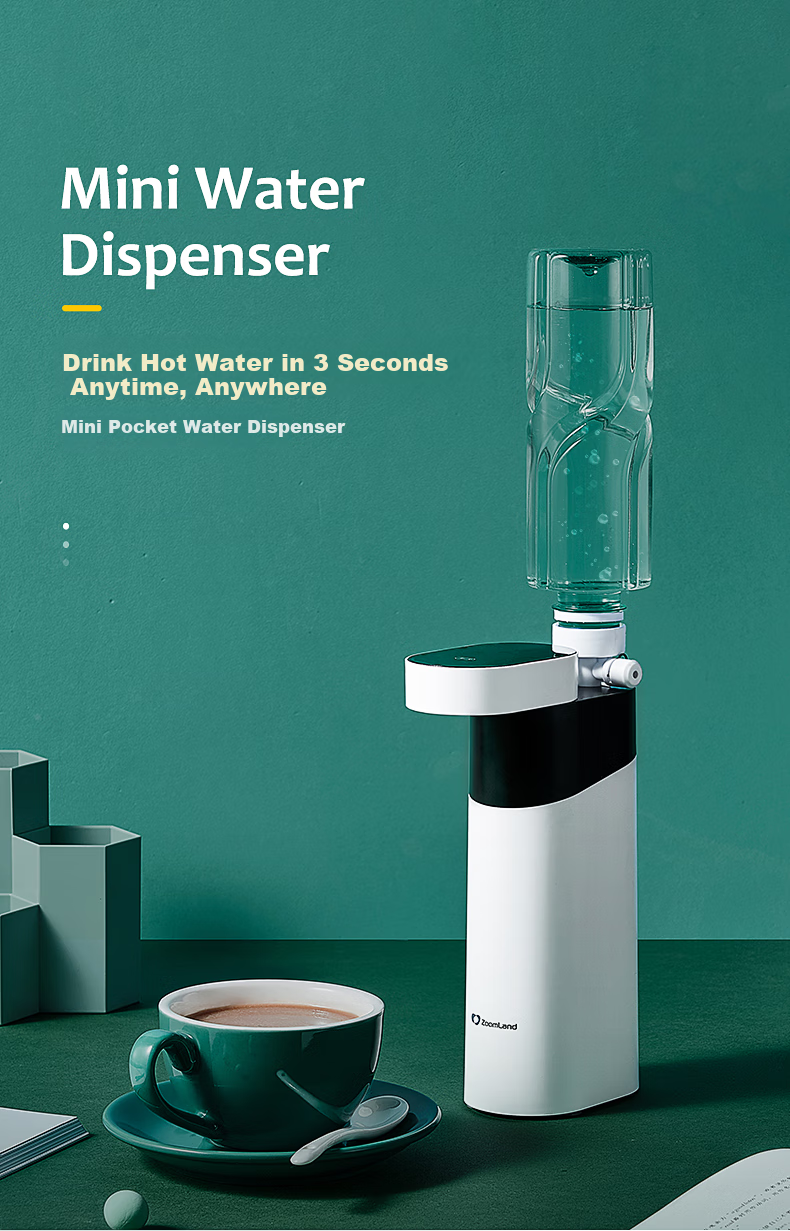 Zhuolang Portable Electric Kettle, Hot Water Boiler, Instant Heating Water Dispenser, Mini Travel Kettle, ZL-2019 1