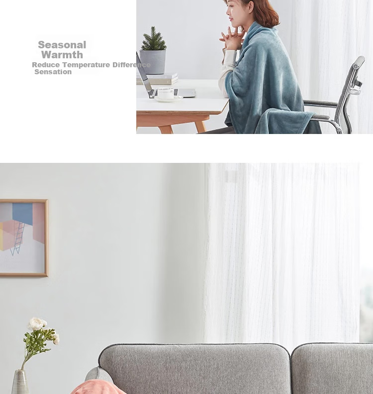 Wangyiyanxuan Blanket Throw, Flannel Cat Blanket, Office And Home Air Conditioning Blanket, Ocean Blue-Gray 150*200cm 13