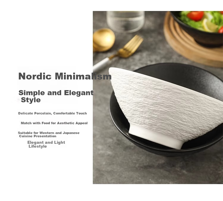 PINYU Japanese-Style Conical Bowl, High-End Noodle Bowl, New Home-Use Luosifen Bowl, Soup Bowl, Aesthetically Pleasing Ramen Bowl 12