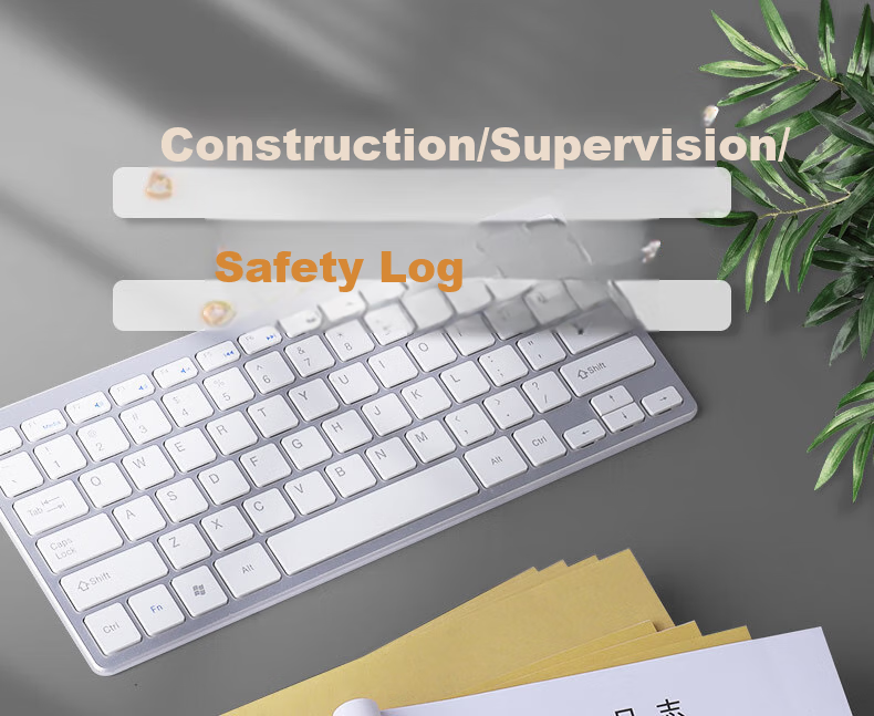 DiLe Premium Series 16K Construction Log Customized Unit Project Diary, Supervision Safety Construction Record Book, Single Volume with 38 Pages, 4342 Construction Log 1