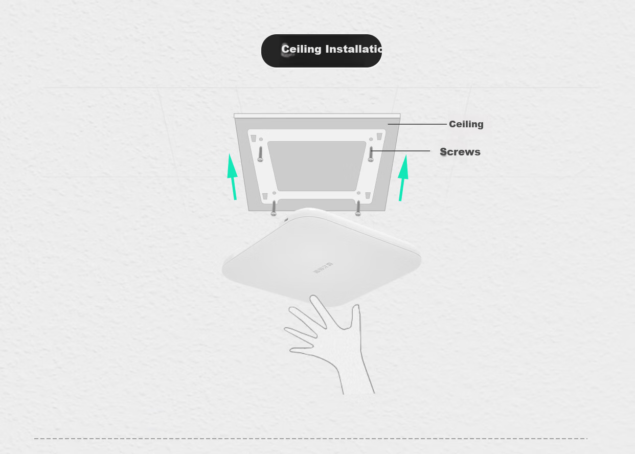 VOLANS WiFi 6 AX1800 Dual-Band Gigabit Ceiling-Mounted AP, Enterprise-Grade Commercial High-Power WiFi Wireless Access Point, Standard POE Power Supply, VP1800G-AX 14