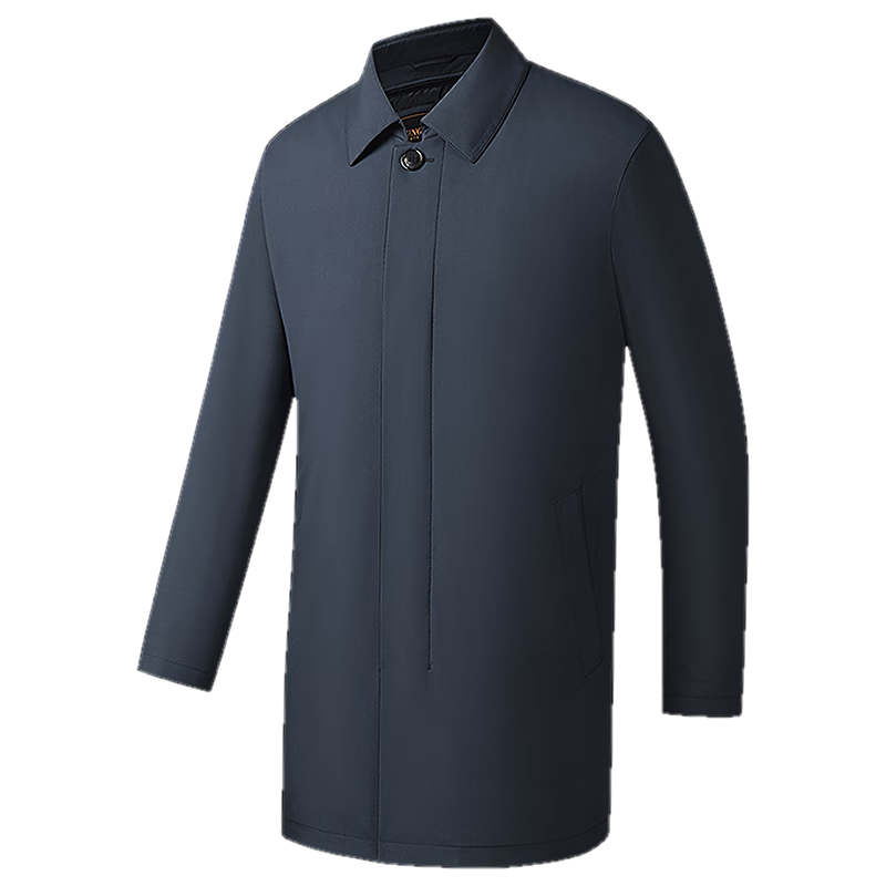 YOUNGOR Goose Down Liner 25th Anniversary Autumn Winter New Executive Business Lapel Down Coat Navy 180/100A