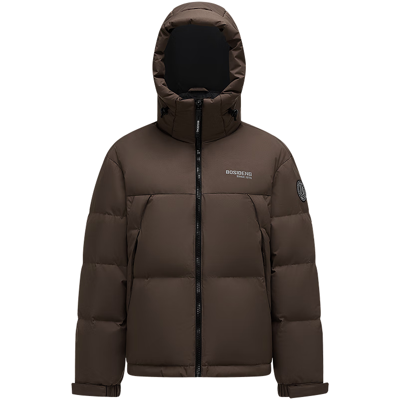 Bosideng Off-Season Unisex Sports Series Short Hooded Thickened Down Jacket Stylish Youth Coat