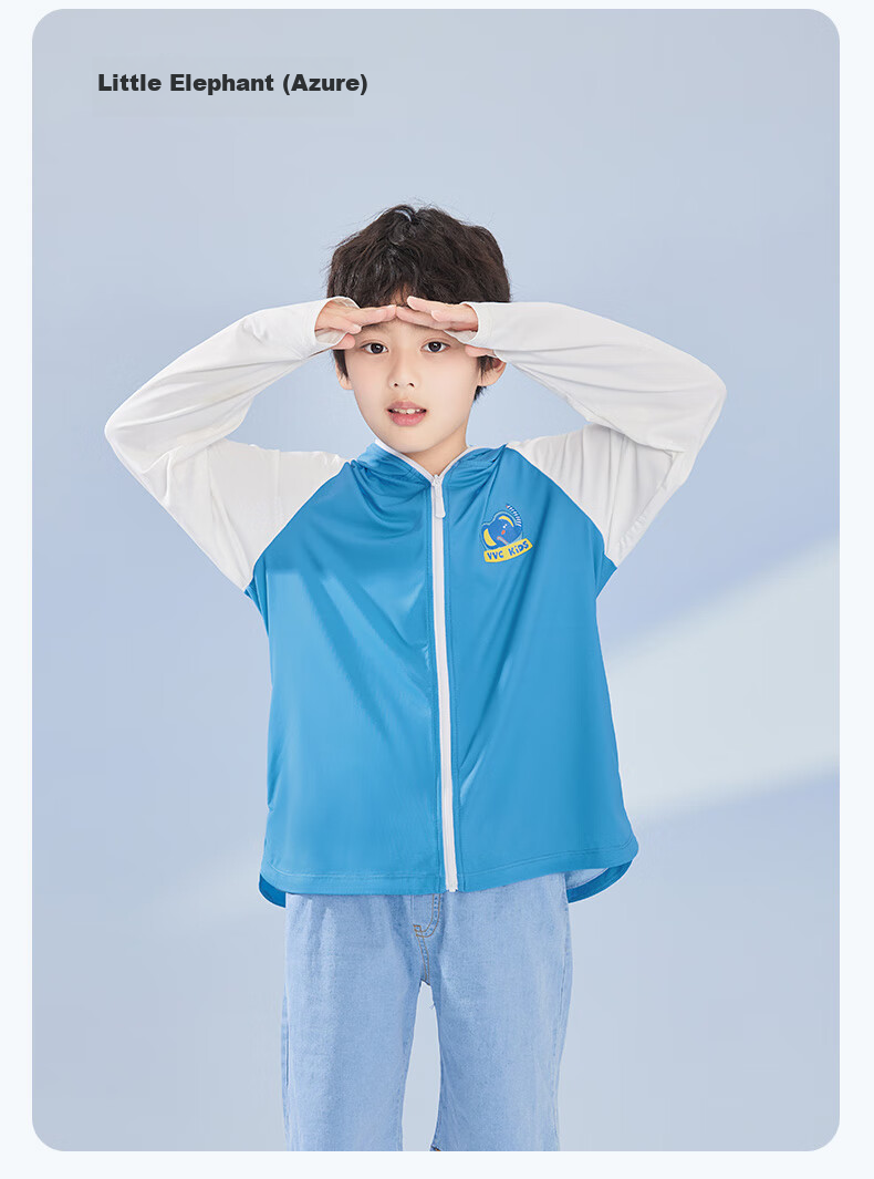 VVC Children's Sun Protection Clothing, UV-Resistant Ice Silk Thin Sun Protection Shawl, Unicorn (Light Purple), Girls' -140 12