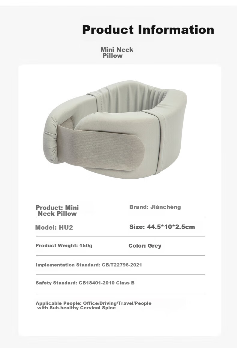 Jiancheng Home Neck Massager, Portable Head And Neck Massager Pillow for Office Use, HU2 Gray 6