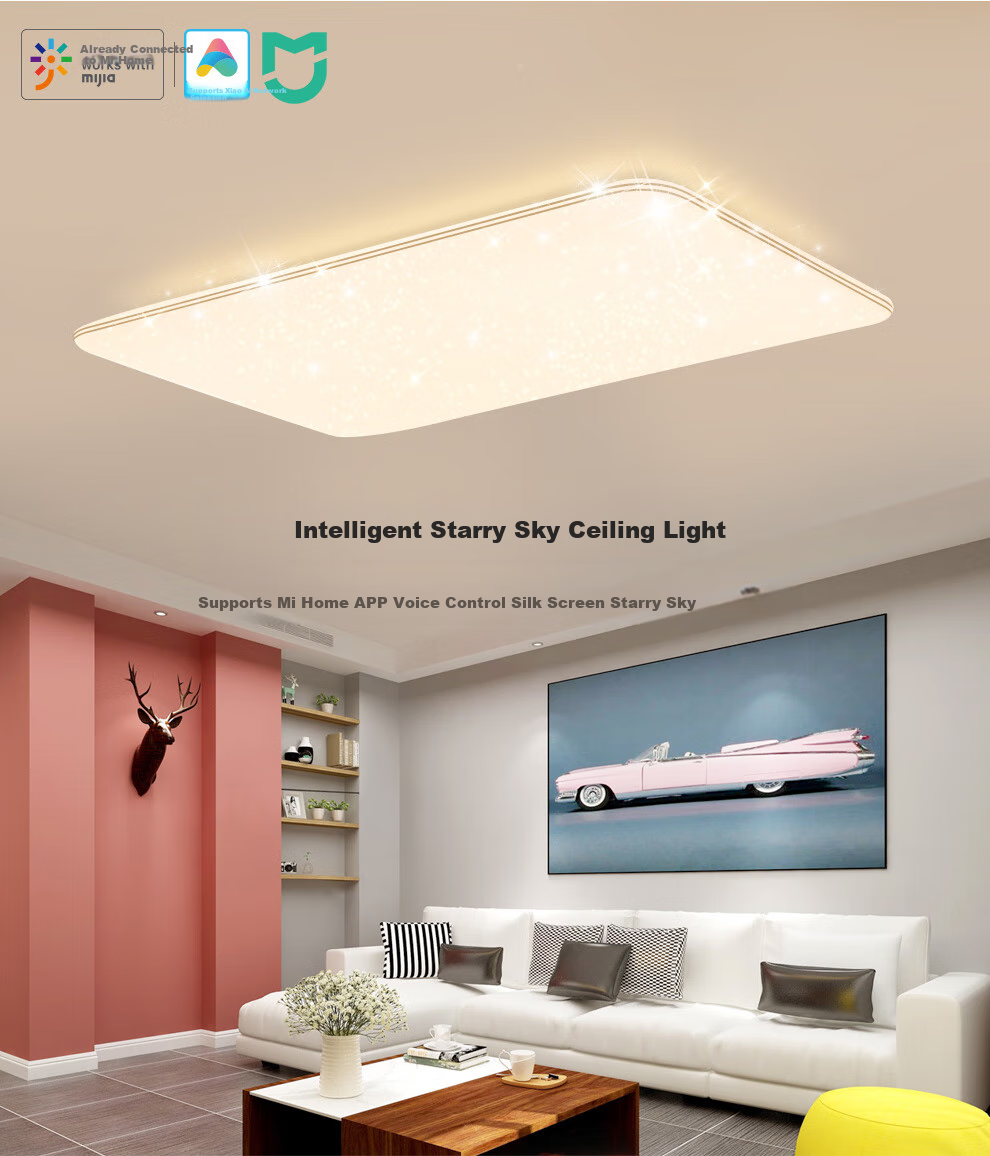 NVC Full Spectrum Eye-Protection Ceiling Light, Living Room Light, Simple Bedroom Light, Smart LED Lighting Fixture, Starry Sky Y 2