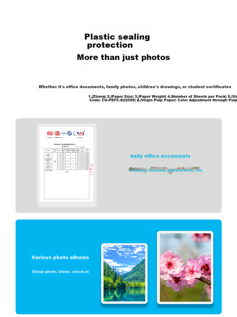 M&G Laminating Pouches A3/50 Sheets, 80mic, 307*430mm, Transparent High-Definition Document Photo Laminating Machine Film, Premium Specialized Card Protection Film ASC99391 4